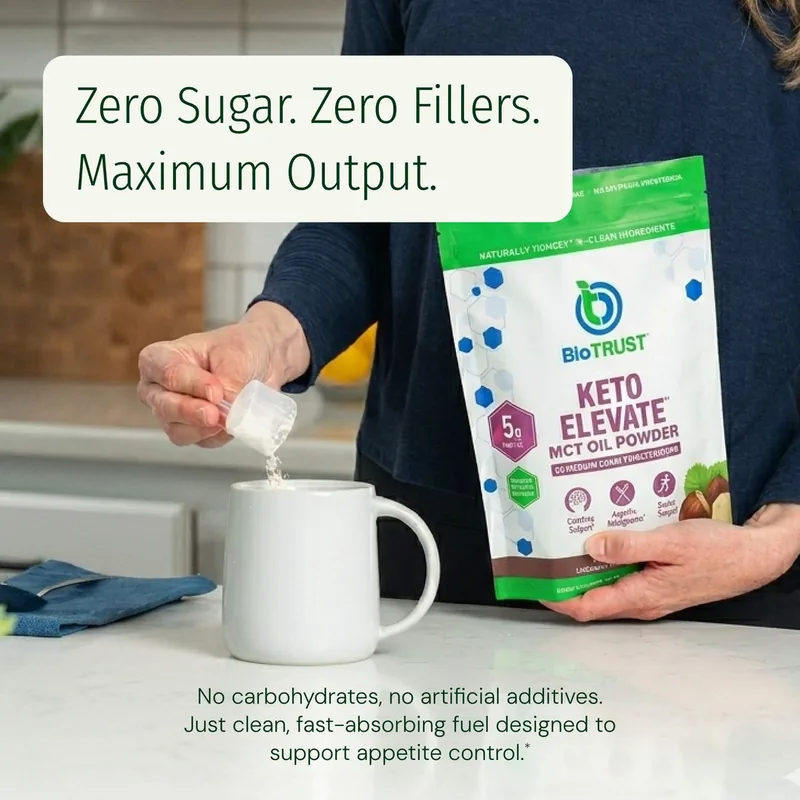 Keto Elevate usage – adding a scoop to coffee