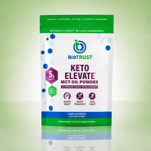 Keto Elevate Unflavored MCT oil powder